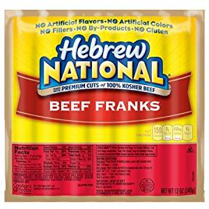 Hebrew National Beef Franks 12 Oz (6 Pack): Amazon.com ...