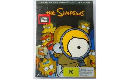 The Simpsons The Sixth Season DVD 4 Discs Rated PG | Buy ...
