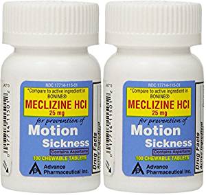 Amazon.com: Meclizine 25 mg Generic For Bonine Chewable ...