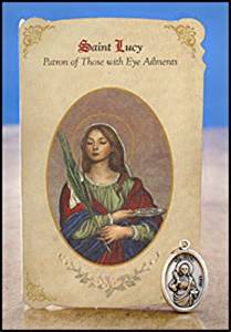 Amazon.com: 6pc Patron Saints of Healing St. Lucy (Eye ...
