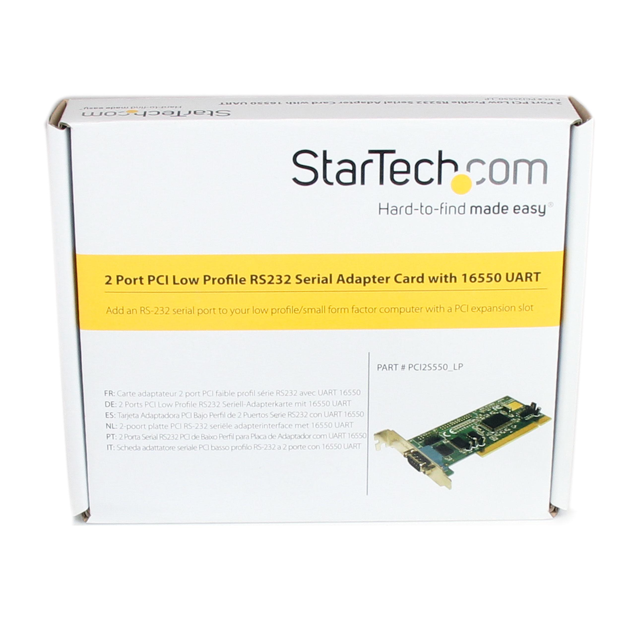 Amazon.com: StarTech.com 2 Port PCI Low Profile RS232 ...