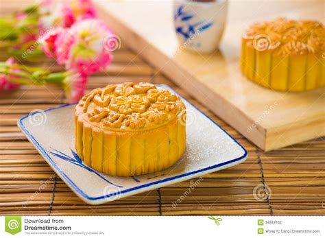Mooncake For Chinese Mid Autumn Festival Foods. The ...