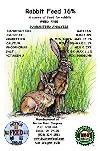 Amazon.com : Buxton Feed Grower Rabbit Food 16% 10 lb ...