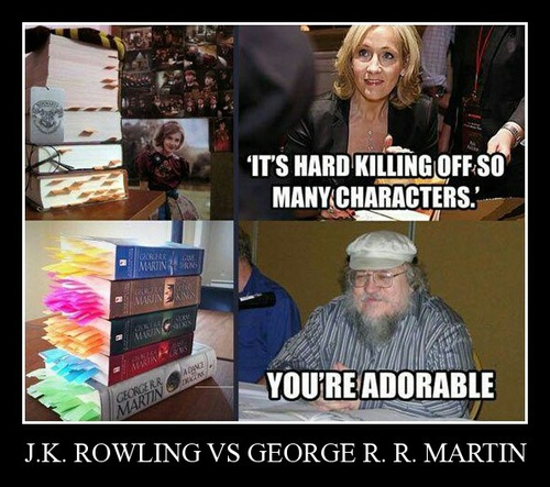 J.K. Rowling vs George R. R. Martin by ηι∂нι sяιvαsтαvα ...