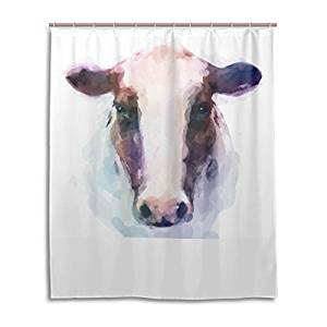 Amazon.com: WellLee Custom Watercolor Animal Cow Painting ...