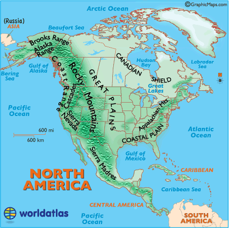 Generalities Of The Americas Blog: Major Landforms of ...