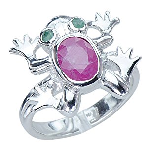 Amazon.com: Precious Natural Rare Ruby & Emerald Gemstone ...