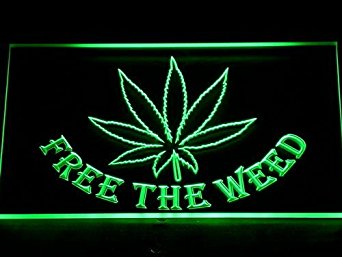 Free the Weed Marijuana High Life LED Sign Night Light 404 ...