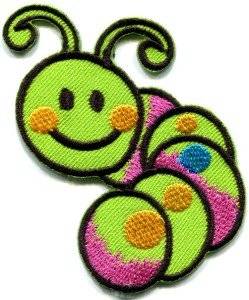 Amazon.com: Caterpillar Worm Insect Bug Retro Kids Fun ...