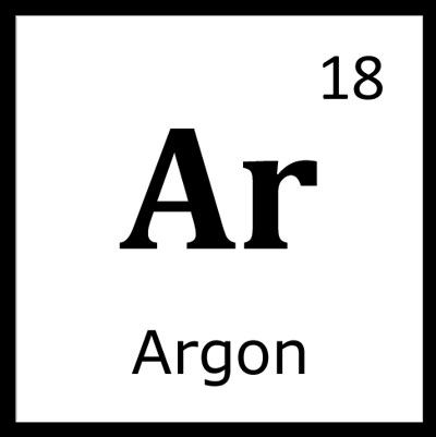 Chemical symbol for argon – Security sistems