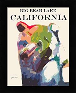 Amazon.com: Big Bear Lake California - Framed Art Print ...