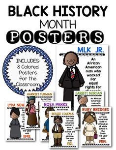Black History Month Posters for Kindergarten and First ...