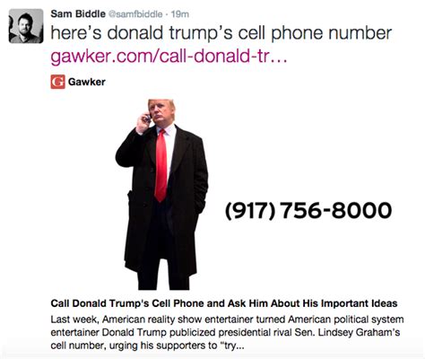 Gawker Writer Releases Trump's Private Cell Phone Number ...