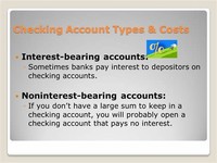 Interest-Bearing Checking Accounts
