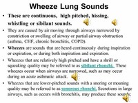 Wheezing: High-Pitched Sounds Produced by Narrowed Airways