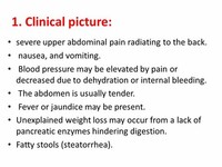 Upper Abdominal Pain That may be Severe