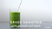 Green Smoothie With Avocado and Apple