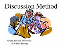 THE DISCUSSION METHOD