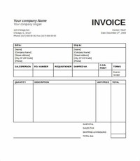 Invoice and Bill