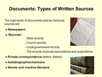 Government Documents and Public Records