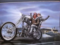 Chopper Example: a Harley-Davidson Chopper in David Mann red
