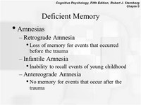 Infantile Amnesia