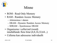 Synchronous Dynamic Random Access Memory (SDRAM) 