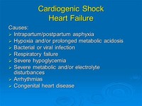 Cardiogenic Shock (due to Heart Problems)
