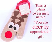 Oven Mitt Gift Idea With Free Printable Tag