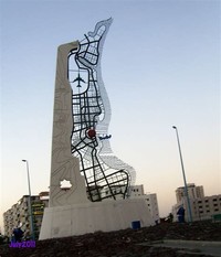 Map of Jeddah Sculpture