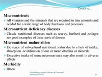 Micronutrient Deficiency Diseases 