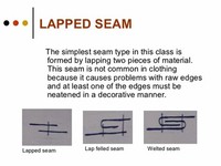 Class 2 – Lapped Seam