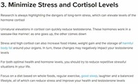 Minimize Stress and Cortisol Levels