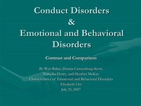 Conduct Disorders