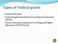 Federal Supplemental Educational Opportunity Grants (FSEOG)