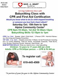 CPR and First Aid Certified