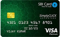 #6. SBI Simply Click Credit Card.