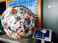 Saul the World's Largest Sticker Ball