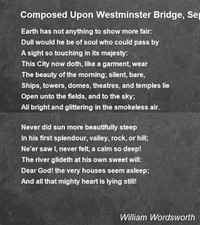 Composed ​Upon Westminster Bridge, September 3, 1802​