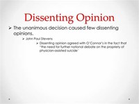 Dissenting Opinion