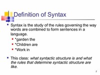 Syntactic ​Structures​