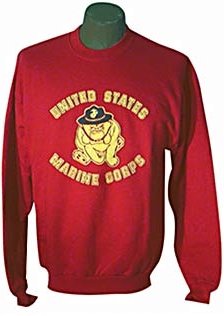 Marine Corp Red Bull Dog Sweat Shirt - XXLarge at Amazon ...