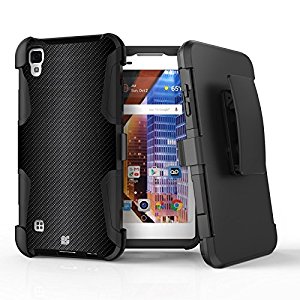 Amazon.com: LG X Style (L56VL, L53BL) Case Combo - [Carbon ...