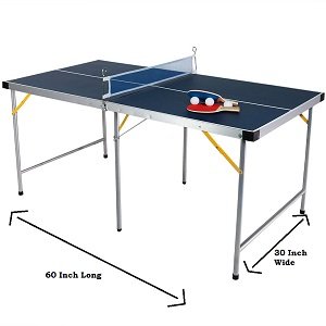 Amazon.com : Sunnydaze 60 Inch Table Tennis Table : Sports ...