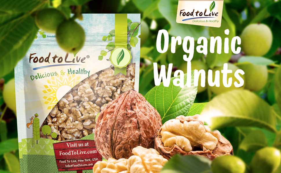 Amazon.com : California Organic Walnuts by Food to Live ...