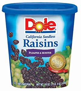 Amazon.com : Dole Raisins, 18 oz : Raisins Produce ...