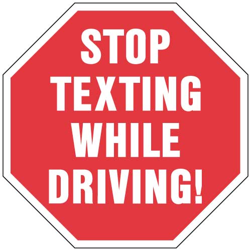 Texting While Driving Signs | Car Interior Design