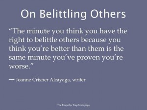 People Who Belittle Others Quotes. QuotesGram