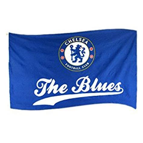 Chelsea FC Official Product Polyester Flag 5 x 3 SLOGAN ...