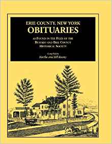 Amazon.com: Erie County, New York, Obituaries as Found in ...